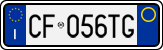 License plate of Italy, Cars (1994 year series)