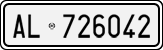 License plate of Italy, Cars (1927 year series)