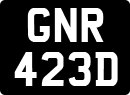 License plate of the United Kingdom, 1963 year system