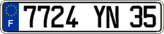 French license plate, FNI
