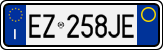 License plate of Italy, Cars (1994 year series)