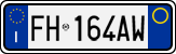 License plate of Italy, Cars (1994 year series)