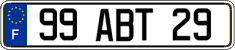 French license plate, FNI