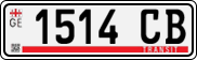 License plate of Georgia, Export transit plates