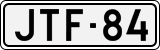 License plate of Finland, Cars