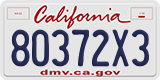 California, Commercial vehicles (12345A6)