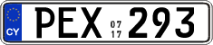 License plate of Cyprus, Regular plates