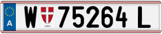 License plate of Austria, Regular plates