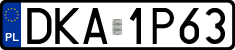 License plates of Poland, Regular car plates