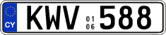 License plate of Cyprus, Regular plates