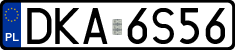 License plates of Poland, Regular car plates