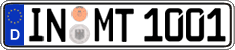 German license plate, Regular plates