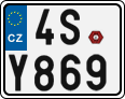 License plate of the Czech Republic, Motorcycles (2001)