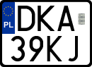 License plates of Poland, Regular car plates