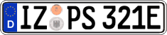 German license plate, Regular plates
