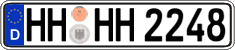 German license plate, Regular plates