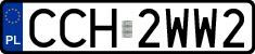 License plates of Poland, Regular car plates