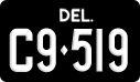 Delaware, Commercial vehicles (C12345)