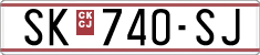 License plate of North Macedonia, Regular plates (1993)