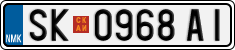 License plate of North Macedonia, Regular plates (2012)