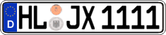 German license plate, Regular plates