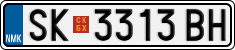License plate of North Macedonia, Regular plates (2012)