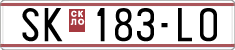 License plate of North Macedonia, Regular plates (1993)