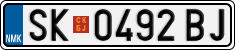 License plate of North Macedonia, Regular plates (2012)