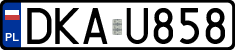 License plates of Poland, Regular car plates