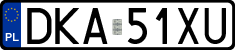 License plates of Poland, Regular car plates
