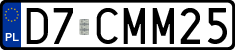 License plates of Poland, Vanity Plates