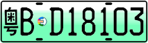 License plate of China, Electric vehicles