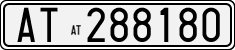 License plate of Italy, Cars (1927 year series)
