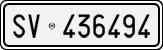 License plate of Italy, Cars (1927 year series)