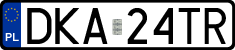 License plates of Poland, Regular car plates