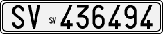 License plate of Italy, Cars (1927 year series)