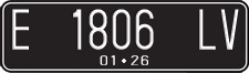 License plate of Indonesia, Regular plates