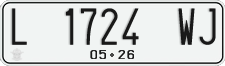 License plate of Indonesia, Regular plates