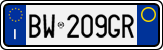 License plate of Italy, Cars (1994 year series)