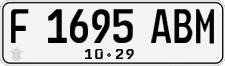 License plate of Indonesia, Regular plates