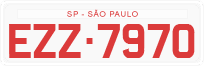License plate of Brazil, Driving school (1990)
