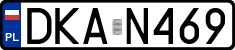 License plates of Poland, Regular car plates