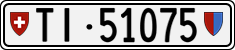 License plate of Switzerland, Cars