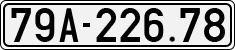 License plate of Vietnam, Cars