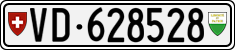 License plate of Switzerland, Cars
