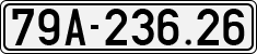 License plate of Vietnam, Cars