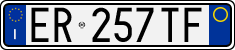 License plate of Italy, Cars (1994 year series)