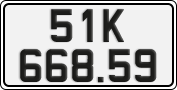 License plate of Vietnam, Cars