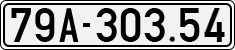 License plate of Vietnam, Cars