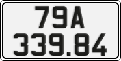 License plate of Vietnam, Cars